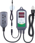 Inkbird ITC-308S Aquarium Heating and Cooling Dual Stage Temperature Controller Freshwater Saltwater Aquarium Tropical Fish Ornamental Shrimp