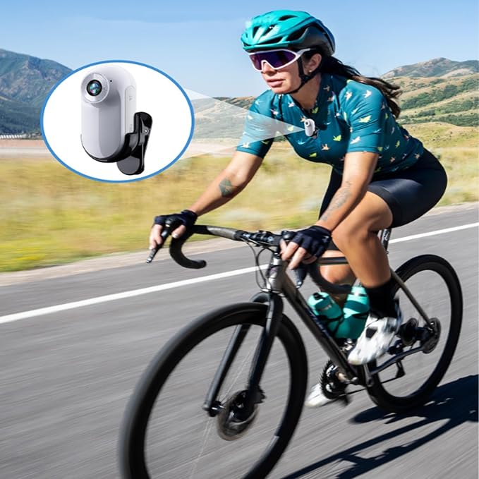 Dog Camera 2.0 Waterproof 1080p Pet Action Camera,Cat Cameras Collar Real Time Feed,Wireless Mini Sport Cam,with 32g Card (White)
