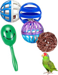 5-Pack Bird Toys for Parrots, Canaries - Colorful, Safe & Fun to Play, Gleeful Chirps (1.5'' - 2.8'')
