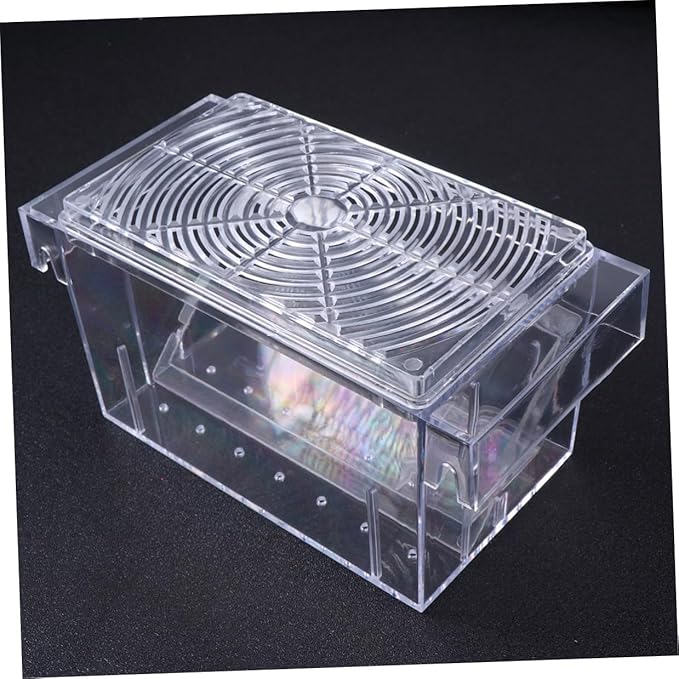 Fish Tank Breeding Box Acrylic Isolation Hatchery Tank with Removable Divider for Aquarium Fish Breeding and Fry Hatching