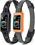 Bark Collar, 2 Pack Smart Dog Bark Collar for Large Medium Small Dogs, Anti Barking Device for Dogs Training Collar with Beep Vibration Harmless Shock, 5 Adjustable Sensitivity (Orange)