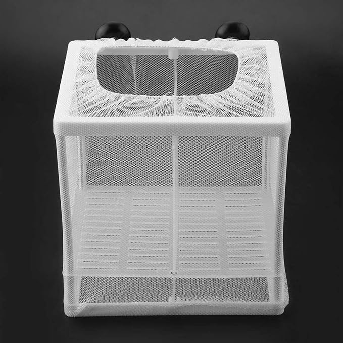 Fish Breeding Incubator, Fish Tank Breeder Net Multifunctional Isolation Mesh Box Fish Breeding Net Aquarium Fish Tank Incubator Breeder with Suction Cup for Fish Tank Breeder Box