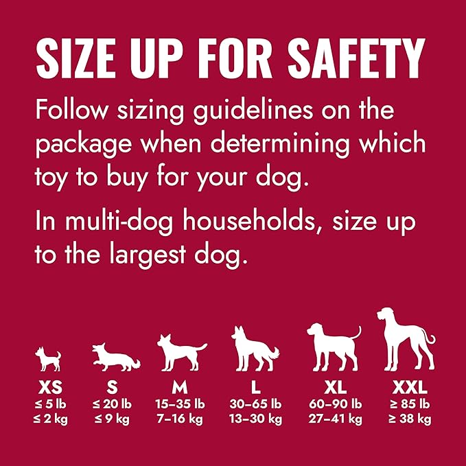 KONG Classic Stuffable Dog Toy - Fetch & Chew Toy for Dogs - Treat-Filling Capabilities & Erratic Bounce for Extended Play Time - Durable Natural Rubber Material - for Extra Large Dogs