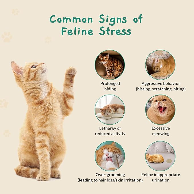 Cat Calming Diffuser – for Travel, Car & Home Use, Pheromone Diffuser for Cats & Kittens to Reduce Anxiety and Stress, No Electricity Needed, Long-Lasting Calming Support