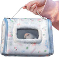Portable Bird Carrier, Ventilated Parrot Travel Box, 16.12 Inches Transport Cage with Window Feature, Acrylic Panel Housing, Ergonomic Handle Carrier Pet Bird Box for Hiking Camping Travel Trips