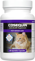 Nutramax Cosequin for Senior Cats Joint Health Supplement, Contains Glucosamine for Cats, Plus Chondroitin, Supports Joint, Skin and Coat, and Immune Health, Sprinkle Capsules, 60 Count