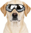Namsan Dog Goggles Large Breed, UV-Protection Doggie Sunglasses for Medium to Large Dogs, Outdoor Dog Eye Protection, Anti-Fog Anti-Dust Windproof Snowproof, Adjustable Straps, Black