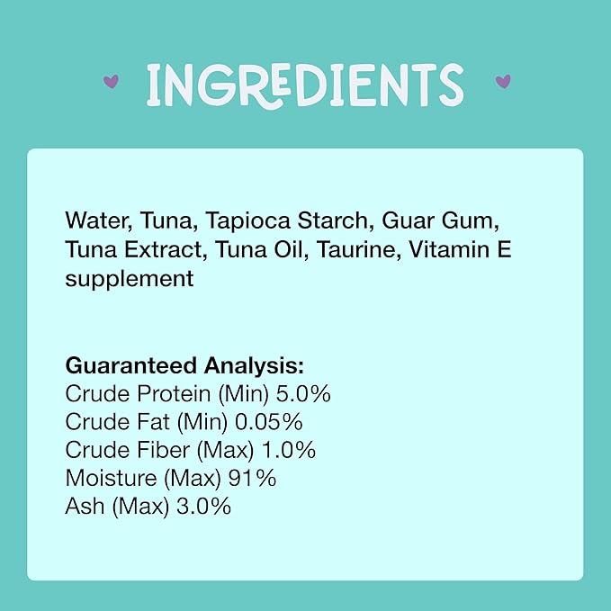 LOVE, NALA Tuna + Omega-3 Mousse Cat Treats – Brain & Heart Health Support – Lickable Squeeze-Up Puree, Topper or Treat – Grain-Free, 24 Pack – Human-Grade Protein, Non-GMO, No Artificial Additives