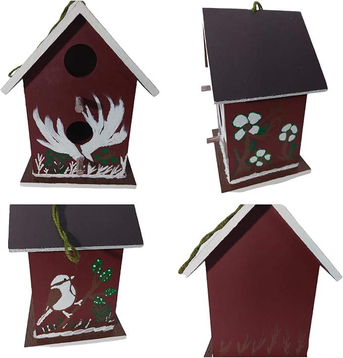 unique blue bird house outdoor