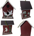unique blue bird house outdoor