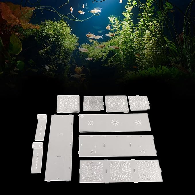 3 Sizes Aquarium Hatching Boxes, EcoFriendly Hanging Fish Breeding Box, for Small Fish Clownfish for Small Guppy Shrimp (30CM*10CM*10CM)