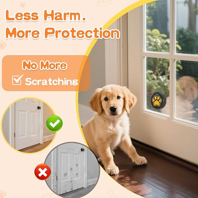 ChunHee Dog Bells to Go Outside - Bell for Dogs to Ring to Go Potty | Chew-Proof Dog Door Bell | 0-115dB Adjustable Volume & 28 Ringtones | Bells for Dog Training to Go Outside Without Barking