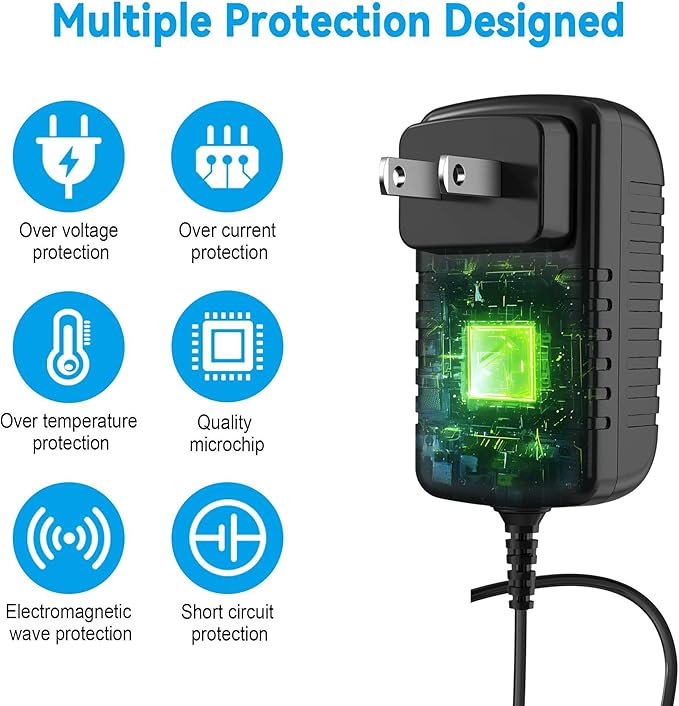 12V DC Power Supply, Replacement for Meowant Self Cleaning Cat Litter Box, Litter Box Power Cord for Meowant Self Cleaning Cat Litter Box