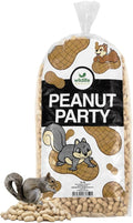 Peanut Party Unprocessed, Raw in-Shell Peanuts Wildlife Animal Food, 10lb - Rich in Protein, Healthy Fats, and Essential Nutrients for Birds, Squirrels and Waterfowl