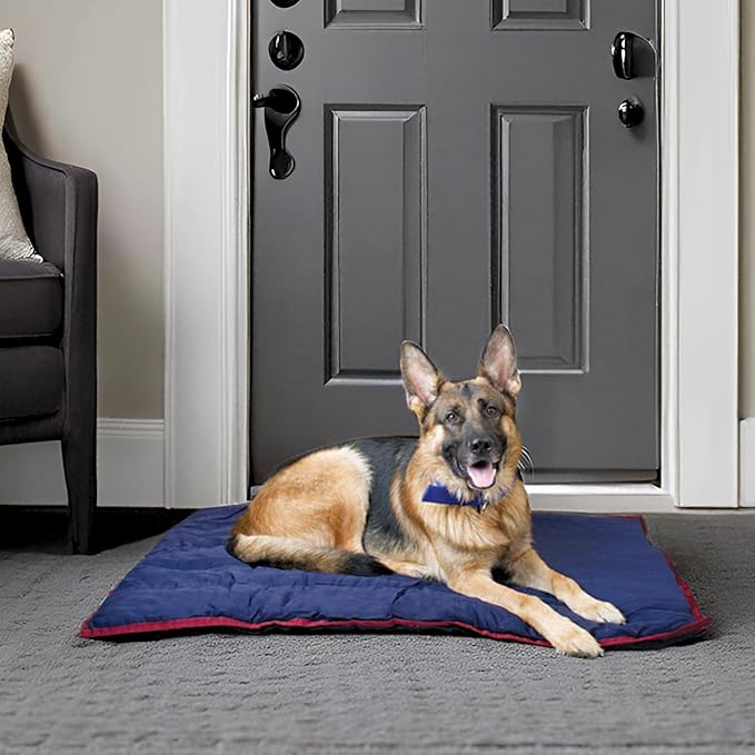 Jeffers Pet Comfort Dog Pillow, 2 XL 39"x51", Navy Blue – Machine Washable Dog Bed for House, Sofa, Crate & Travel – Poly Cotton Shell, Winter Warmth, Soft, Comfy, Durable, Top Pet Bedding