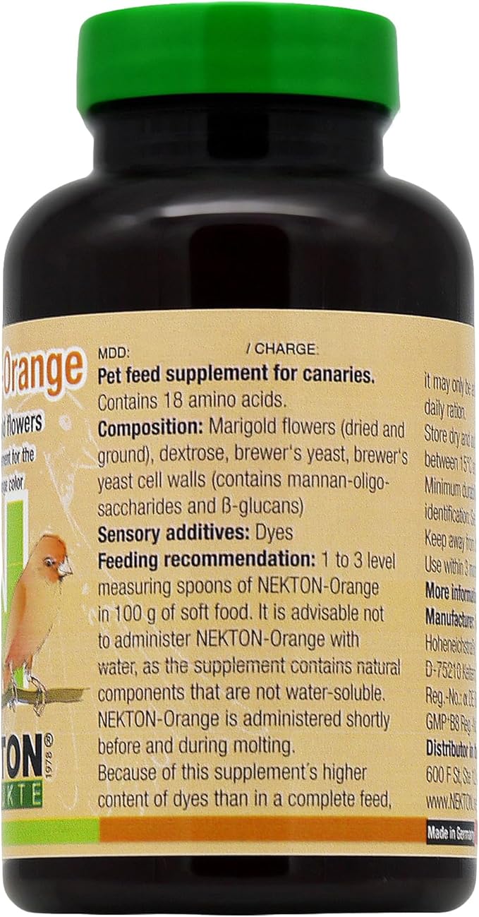 Nekton-Orange to Enhance Orange Color in Birds (60g / 2oz)