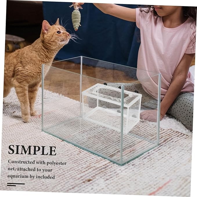 Big Size Fish Breeding Net Live Bearer Box for Aquarium Fish Incubator Suction Cups