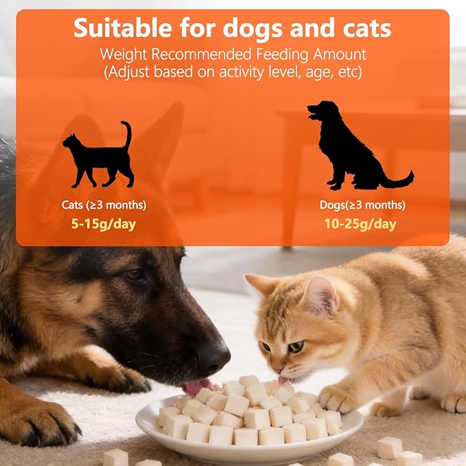 180g Pet Chicken Freeze-Dried Treats, Cat Snacks, 100% Natural High-Protein, Suitable for Both Cats and Dogs