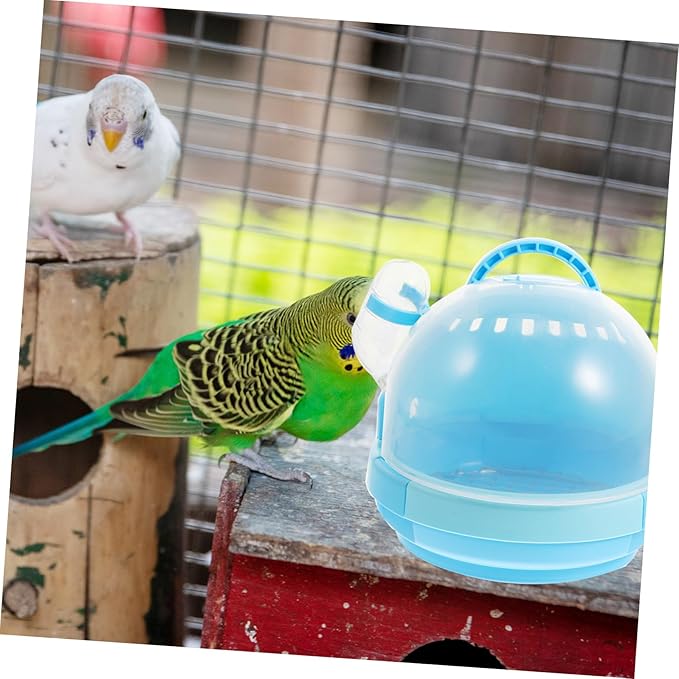 Portable Handheld Pet Bird Carrier Cage with Ventilated Design for Parrots and Small Birds Lightweight Travel Cage for Walking Grooming and Vet Visits Includes Galvanized Mesh Pad