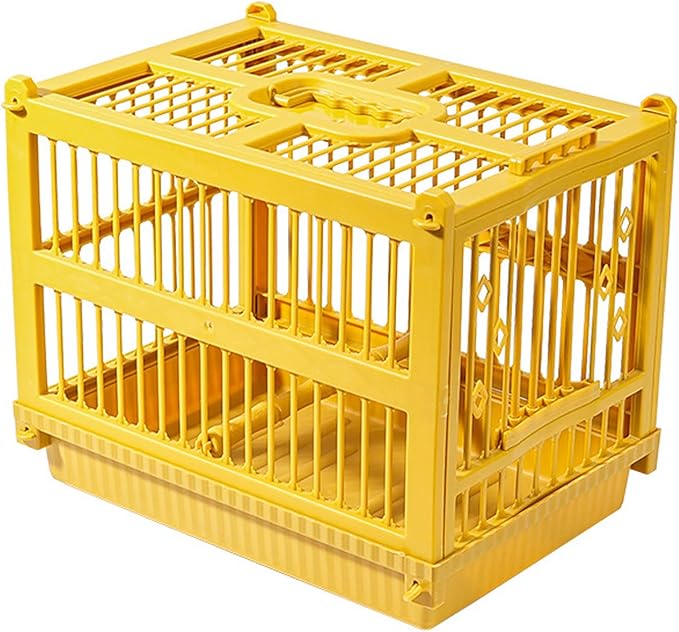 Bird Carrier Travel Cage,Handle Cage for Birds with Standing Perch,Lightweight Parrot Carrier - for Parrot Parakeet Cockatiel Conure Finch Lovebird Cockatoo Travel Indoor Outdoor Walking