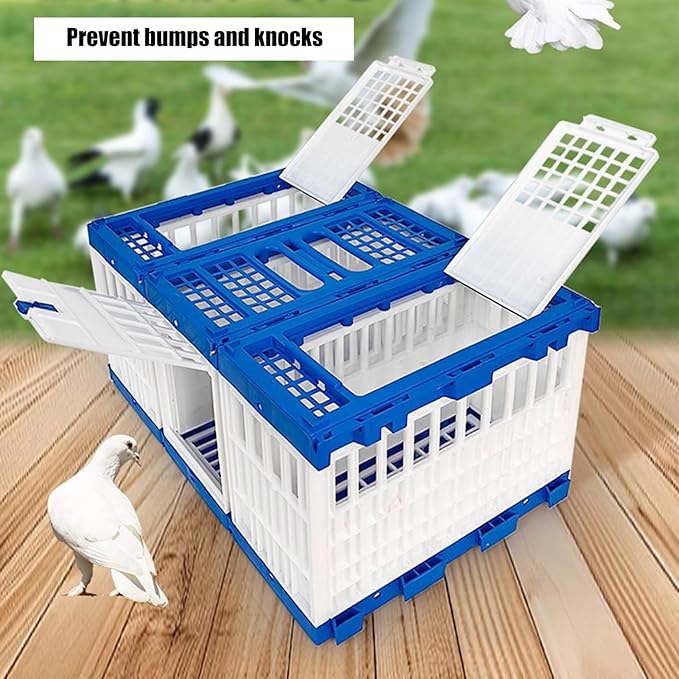 Foldable Bird Cage Carriers for Racing Pigeons Baby Parrots Outdoor Exercise