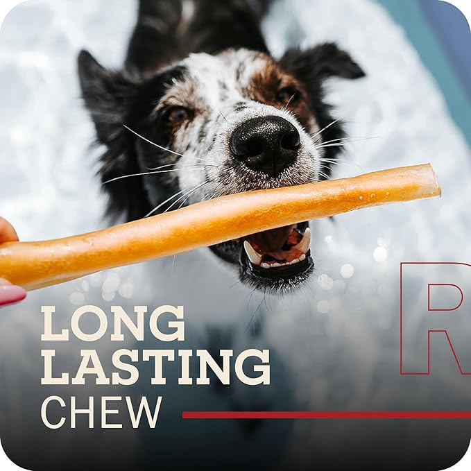 Redbarn Pet Products All-Natural Small 6" Beef Collagen Sticks for Dogs - Long Lasting Low-Odor Alternative to Traditional Rawhide & Bully Sticks - Supports Healthy Joints, Skin, & Coat - 5 Pack