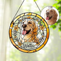 Custom Dog Portrait Stained Glass Light Catcher, Pet Memorial Stained Glass Photo Light Catcher, Staineds Glass Dog Memorial, Loss of Dogs Sympathy Gift Personalized, Pet Loss Gift /2