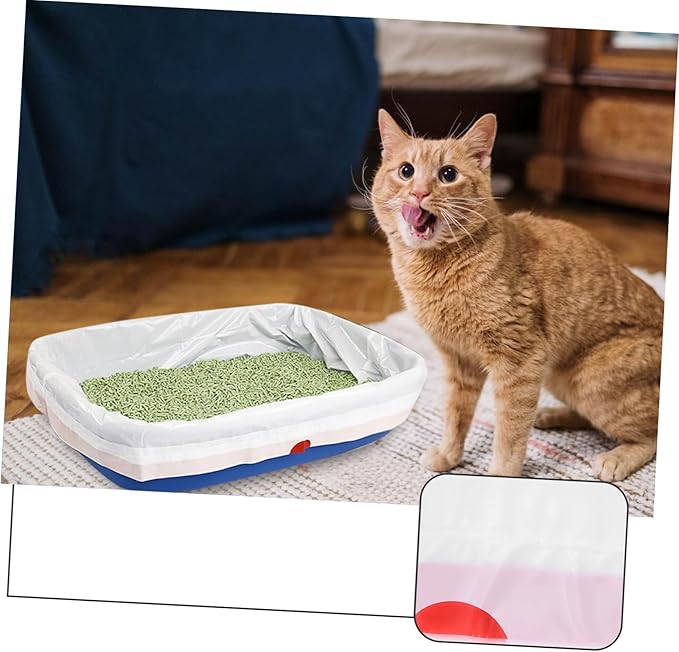 Yardwe 10pcs Cat Litter Cleaning Bags Cat Litter Storage Pouch Easy Disposal for Hassle Pet