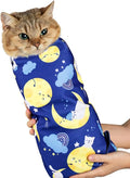 Paw Legend 27.6" Cat Wrap for Grooming Cat Wrap for Cutting Nails Cat Restraint for Nail Clipping Self Adhesive Blanket Restraint Cloth for Cats Within 15lbs