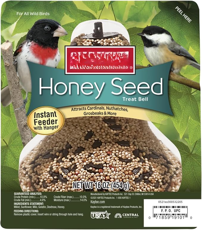 KayteeHoney Bird Seed Treat Bell Size 1 lb (Pack of 1)