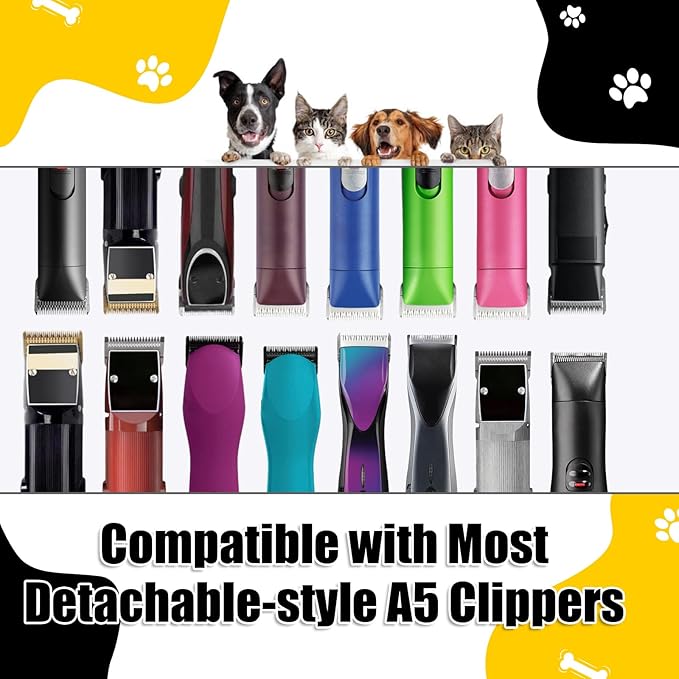 Size 8 1/2 Detachable Pet Dog Grooming Clipper Ceramic Blade,Compatible with Andis,Oster A5,Wahl KM10 Series Clippers,Cut Length 7/64"(2.8mm)