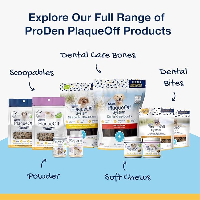 ProDen PlaqueOff Powder for Cats - Plaque & Tartar Reducer, Breath Freshener, Feline Oral Care - 40g (Pack of 2)