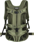 PetBonus Pet Front Dog Carrier Backpacks, Adjustable Pet Backpack, Legs Out Easy-fit Puppy Chest Carrier for Medium Small Dogs, Hands Free for Hiking, Cycling (Army Green, XL)
