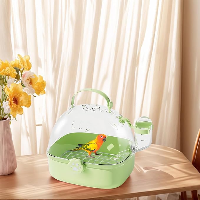 Bird Carrier Cage | Small Animal Carrier with Water Drinker,Breathable Carrier Accessory for Birds and Small Pets,Spacious Design For Sparrows Macaws Cot