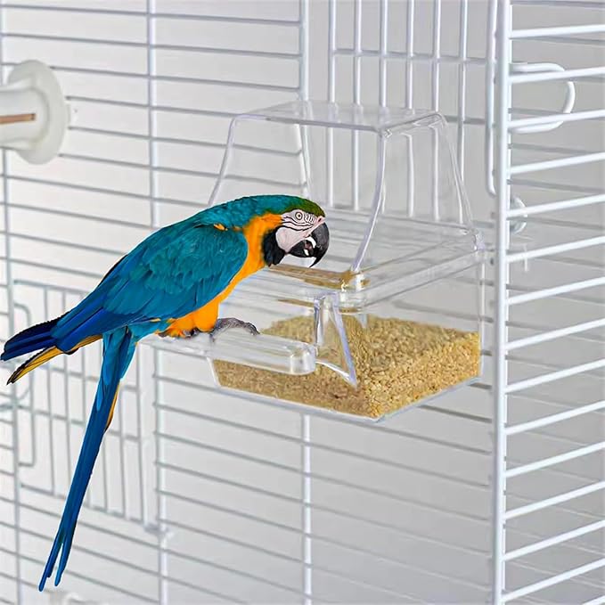 Open Top Canary Parakeet Cockatiel Lovebird Finch Bird Cage with Breeding Doors
