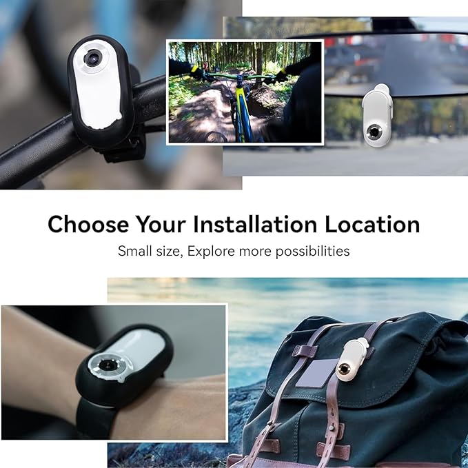 Sanpyl Pet Collar Camera, 1080P HD 120 Degree Wide Angle Small Dog Cat Action Camera with Video Records,No Needed, Dogs Indoors/Outdoors - only 0.77 Ounces!