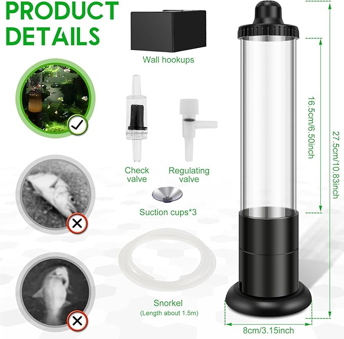 US Brine Shrimp Hatchery Kits Safe Reusable Brine Shrimp Eggs Incubator Set Multifunctional Artemia Hatchery DIY Aquarium Fish Tank Hatch Tool for Brine Shrimp(Style 1)