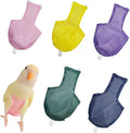 5 Pcs Summer Holey Style Bird Diaper Parrot Nappy Reusable Flight Suit with Waterproof Inner for Parakeet Cockatiel Macaw Budgie Lovebird Conure (Pigeon)