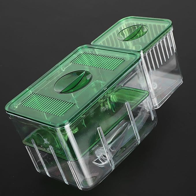 Aquarium Breeding Box for Fish Tanks Double Layer Isolation Incubator Sturdy Fish Fry Protector with Shrimp Breeding Area for Injured Fish Tanks 180Characters