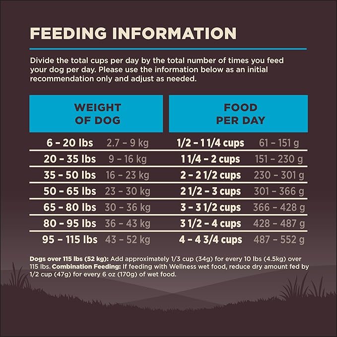 Wellness CORE Adult Dry Dog Food, Grain Free Kibble, Natural, High Protein, Chicken Free, Whitefish, Herring and Salmon Recipe, 26 lb Bag