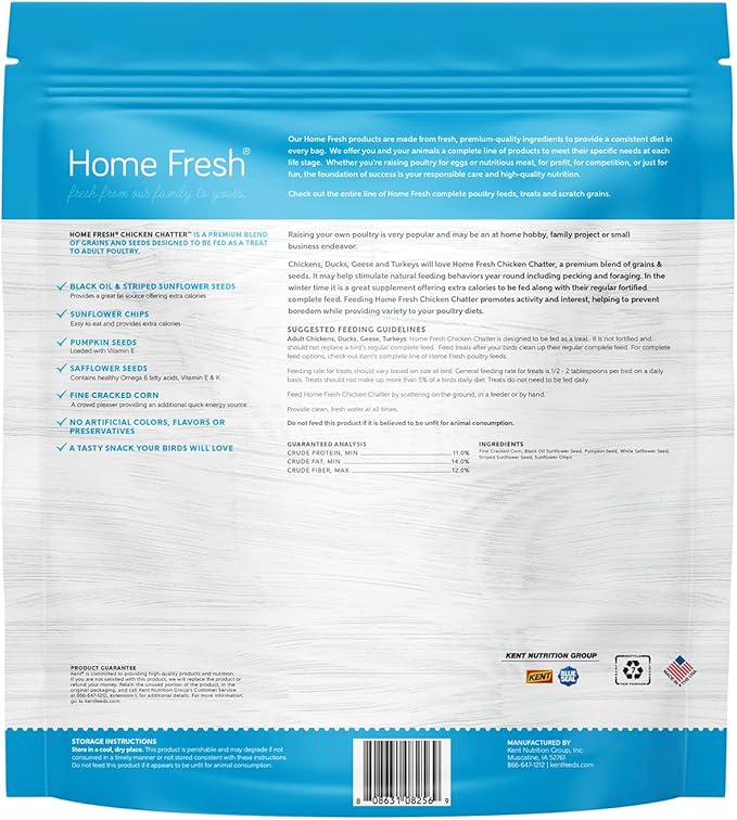 Chicken Treats - Premium Poultry Treats, High Energy and Protein, All Natural Chicken Feed Chatter - 6 lb Bag