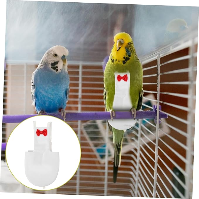 Yardwe Bird Diaper Flight Suit for Parrots Breathable Bird Clothes Bow Design XL for Outdoor Use Diaper for Cockatiels and Parakeets