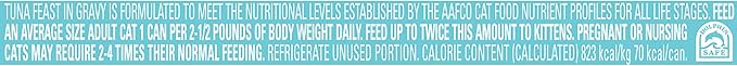 Fancy Feast Gourmet Wet Cat Food, Tuna Feast In Gravy, Grilled, 3 Ounce Single Can