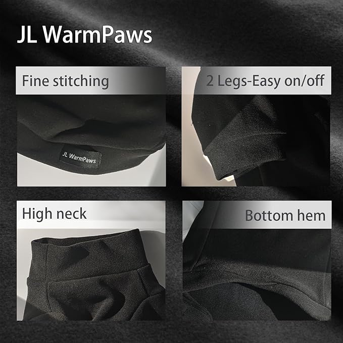 Sphynx Cat Clothes Hairless Cat Sweater Shirt Soft Warm Long Sleeves Pullover Pet Clothes Pajamas Dog Cloth for Small Dogs Kitten Clothes Pet Sweaters (Black, M)
