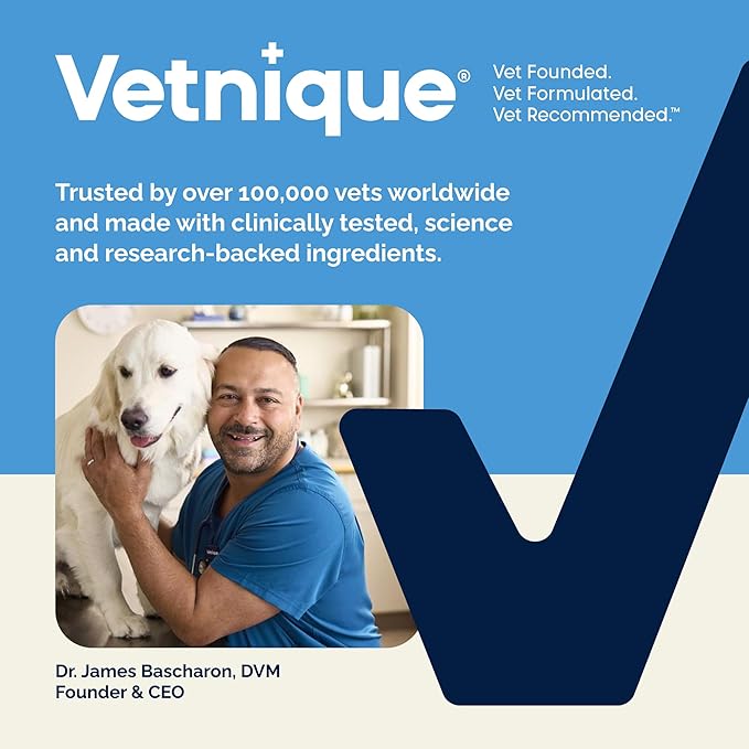 Vetnique Glandex Anal Gland Soft Chew Treats with Pumpkin for Dogs Digestive Enzymes, Probiotics Fiber Supplement for Dogs Boot The Scoot (Bacon Flavor Chews, 120 Count)