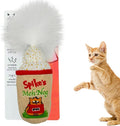 Huxley & Kent Plush Cat Toy - Holiday Interactive Catnip Toy for Cats & Kittens - Soft with Crinkle & Catnip - Fun Indoor Play - Meh Nog