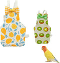 2 Pack Bird Diaper Parrot Nappy Bird Flight Suits Harness Cockatiel Diaper Small Birds Clothes for Parakeet Cockatiels Mini Macaw Budgie Canary Pigeon Conure Budgies Mini Macaws Small Size