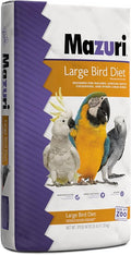 Mazuri | Nutritionally Complete Large Bird Food | 25 Pound (25 lb.) Bag
