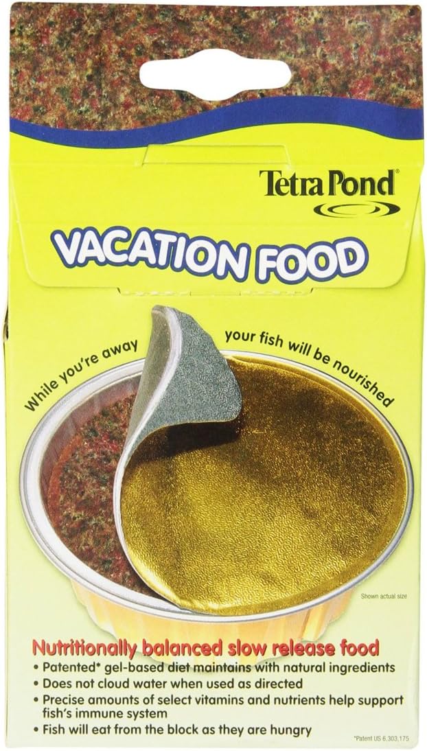 TetraPond 16477 Vacation Food Slow Release Feeder Block, 3.45 Ounce [2-Pack]