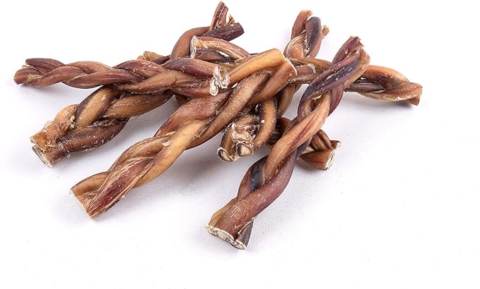 Kopo Dog Braided Bully Sticks 7 inch - Regular Size, 7 Pack - Chew Sticks - 100% All Natural Beef Pizzle, One Ingredient Treats - More Protein Than Collagen Sticks - Long Lasting Dog Treats